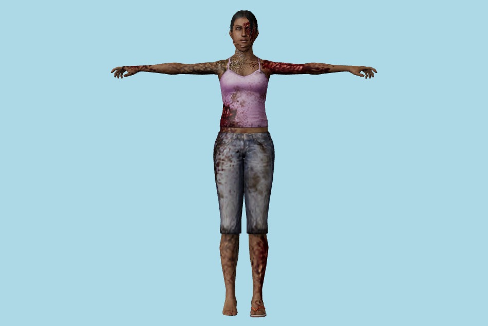 Resident Evil: Chronicles - Op.Javier Zombies 3d model