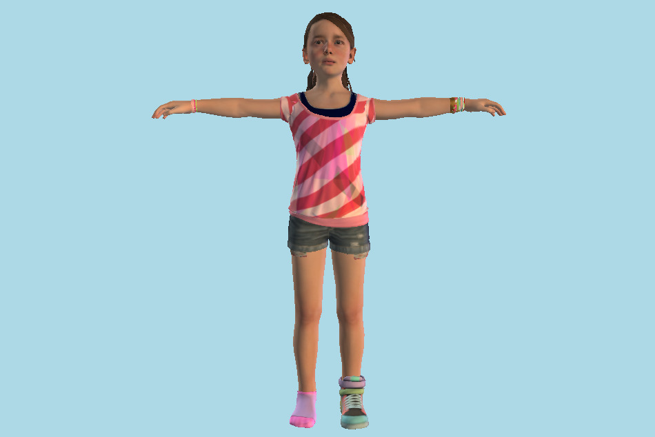 Detroit Emma Girl Become Human Young Girl 3d model