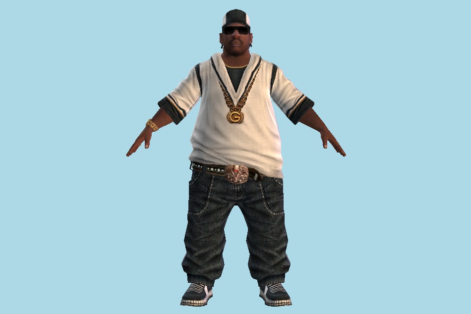 Street Gang Leader Man 3d model