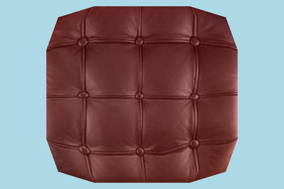 Couch and Cushion 3d model