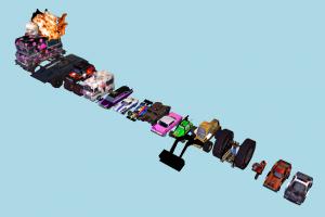 Twisted Metal 2 Cars twisted-metal, twisted, metal, car, cars, lowpoly