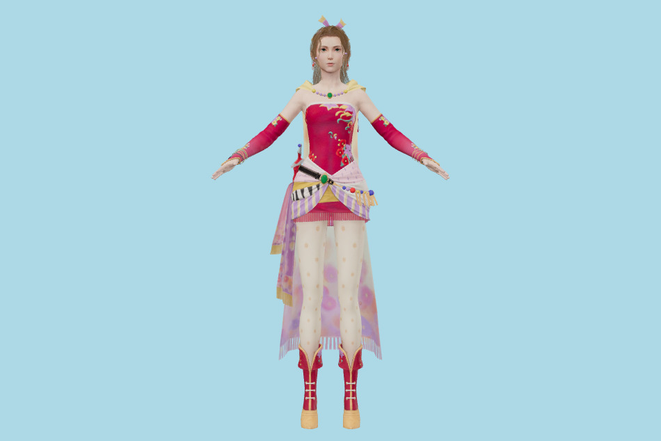 FFVII Ever Crisis - Final Fantasy Aerith (Terra Garb) 3d model