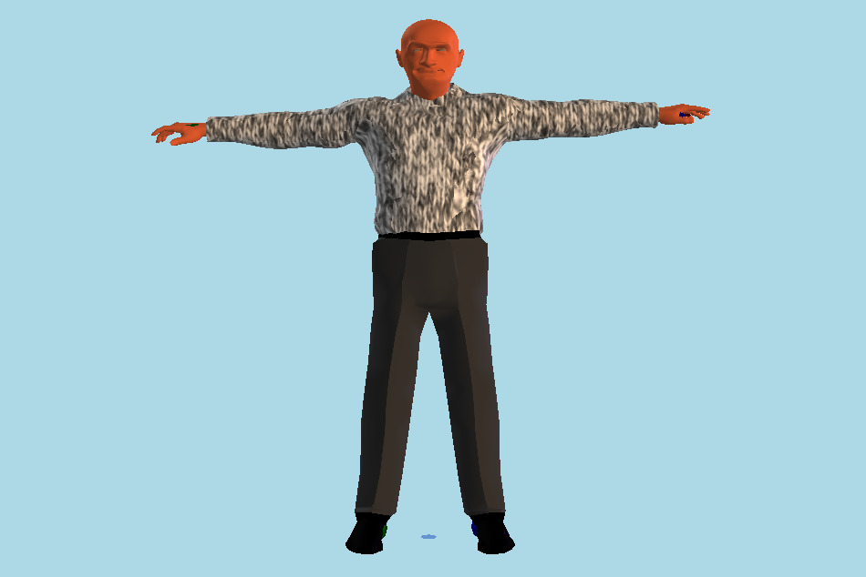 Old Man Character 3d model