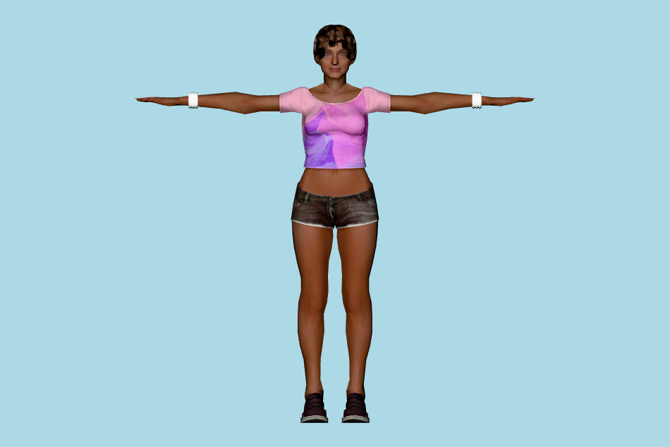 Girl 3d model