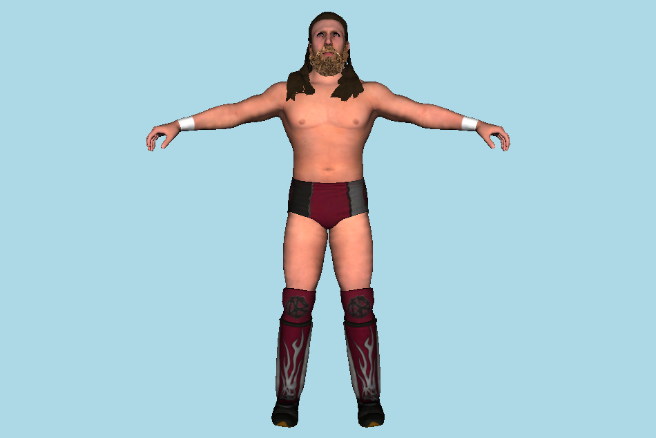 Daniel Bryan WWE 2K17 Man Wrestler Superstar 3d model