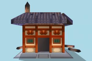 House Low-poly house, home, building, build, domicile, structure, small, cartoon, lowpoly