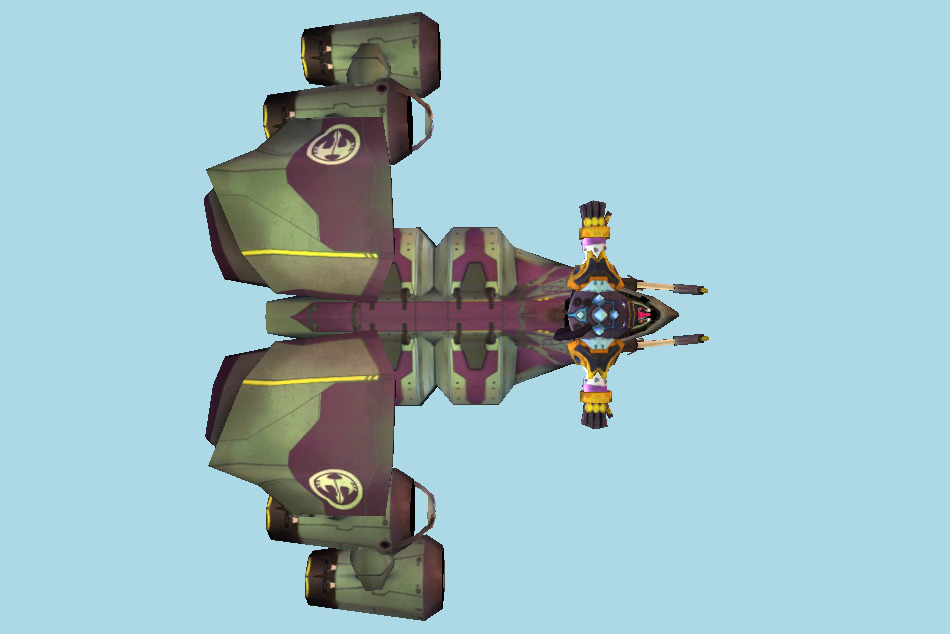 Ratchet & Clank: Before the Nexus Boss Ship Vendra Neftin 3d model