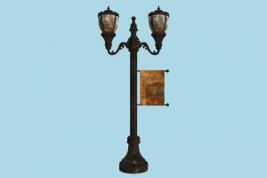 Street Lamp streetlight, light, lamp, street, old, antique