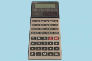 Calculator calculator, digital, electronic, electronics, casio, lowpoly