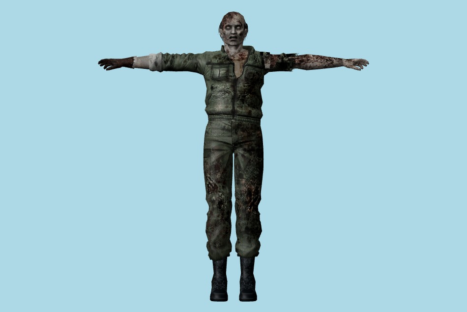 Resident Evil: Chronicles - Worker Zombies 3d model