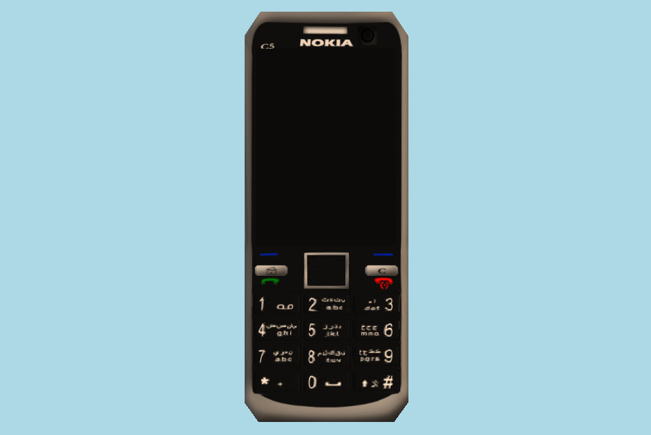 Nokia C5 Mobile 3d model