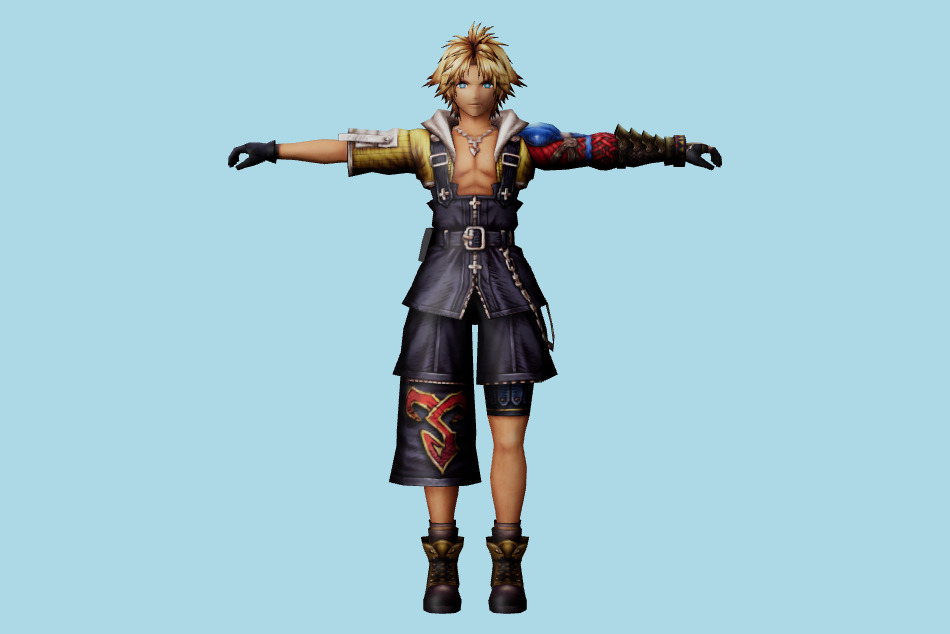 War of the Visions Final Fantasy Brave Exvius - Tidus 3d model