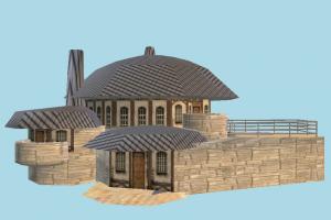 House pavilion, village, farm, house, town, country, home, building, build, residence, domicile, structure