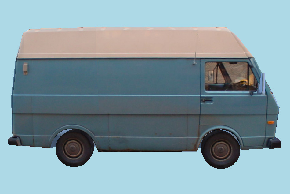 Low poly Van 3d model