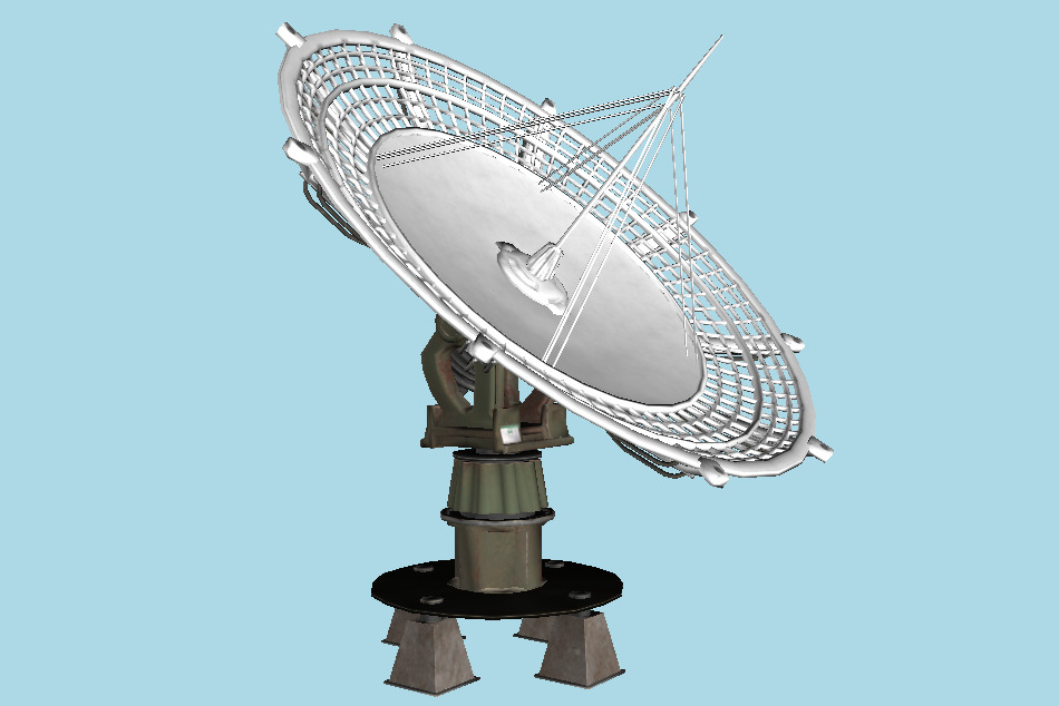 Huge Satellite Dish 3d model