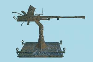 Machine Gun heavy-gun, auto-gun, weapon, gun, firearm, arm