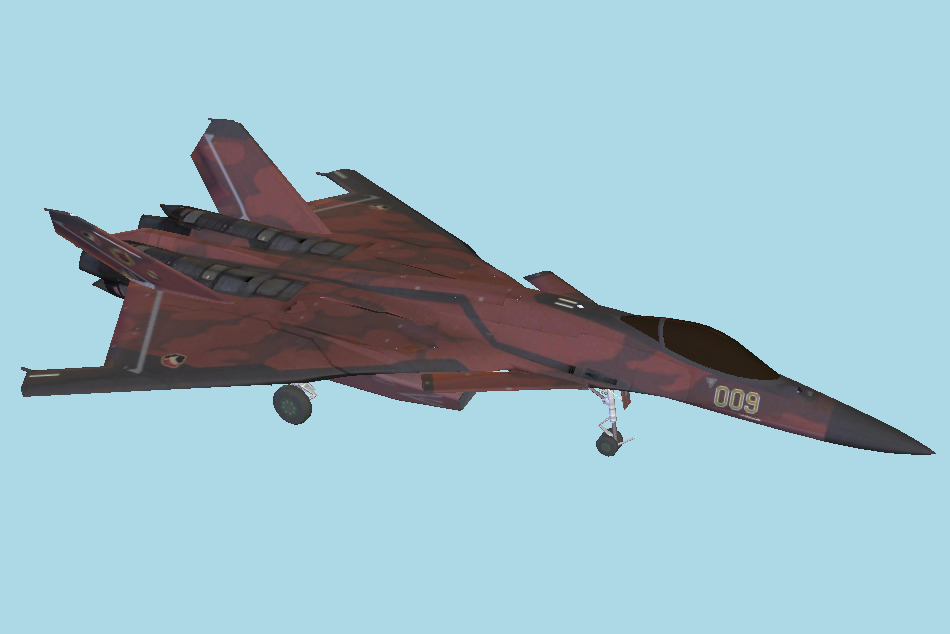 CFA-44 Nosferatu Warplane 3d model