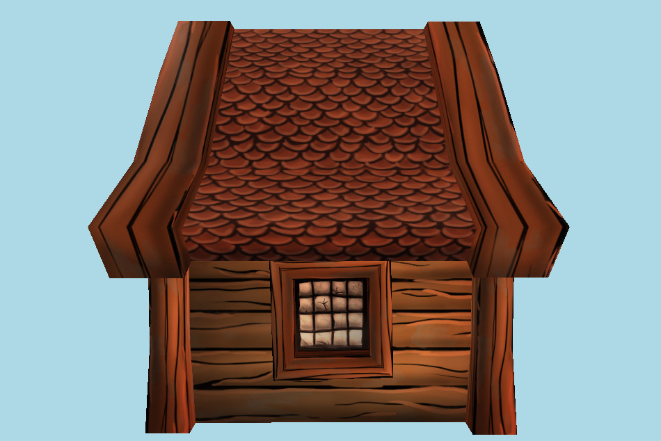 Tiny Cottage House 3d model