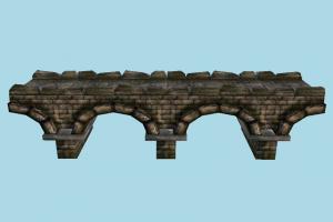 Bridge bridge, viaduct, road, way, wall, gate, structure