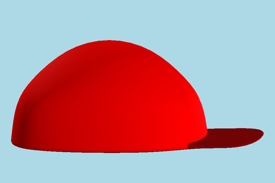 Blank Boi Hat 3d model