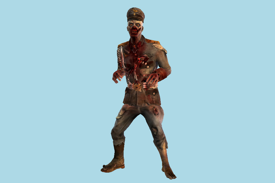Zombie Scream 3d model