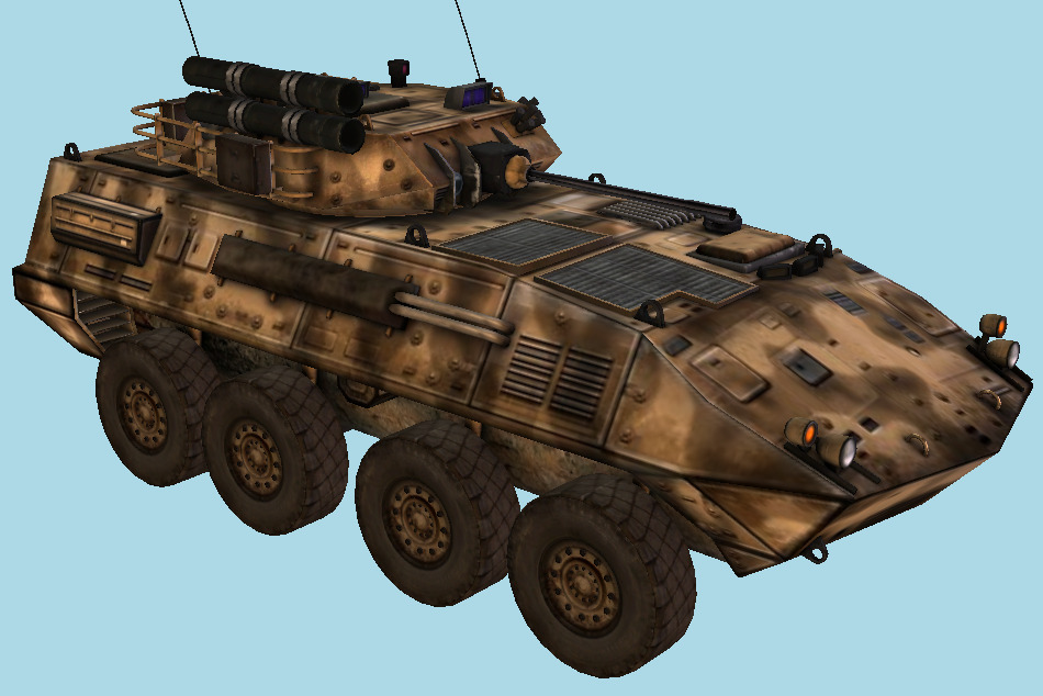 Armoured Personnel Carrier 3d model