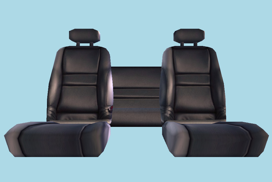 Car seat 3d model