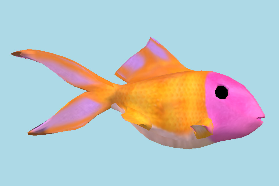 Cartoon Fish 3d model