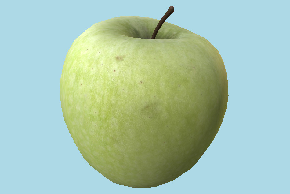 Green Apple 3d model