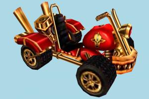 Crash Nitro Kart Crash-Nitro-Kart, cartoon, vehicle, car, carriage, king, lord, motorbike, bike, motorcycle, motor, cycle
