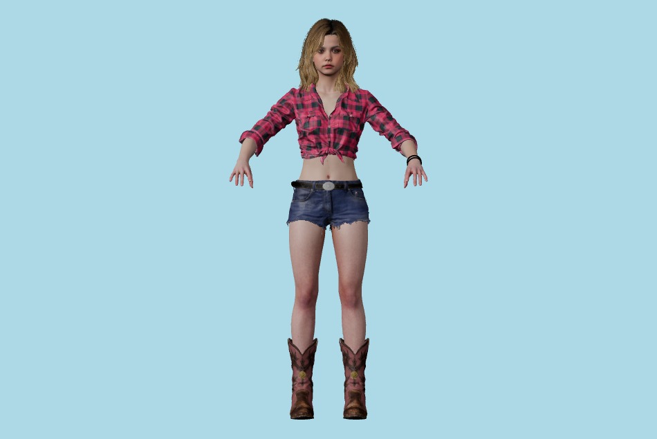 Resident Evil Risistance: RE Becca 3d model