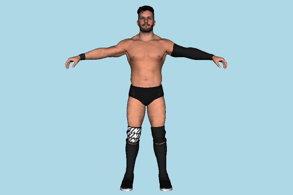 Finn Balor WWE 2K17 Man Wrestler Superstar 3d model