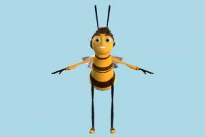 Bee Barry bee, hornet, bugs, insects, animal-character, character, cartoon