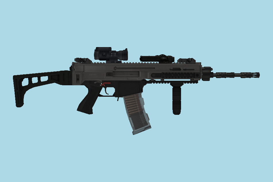 CZ805 Bren With Aimpoint Weapon 3d model