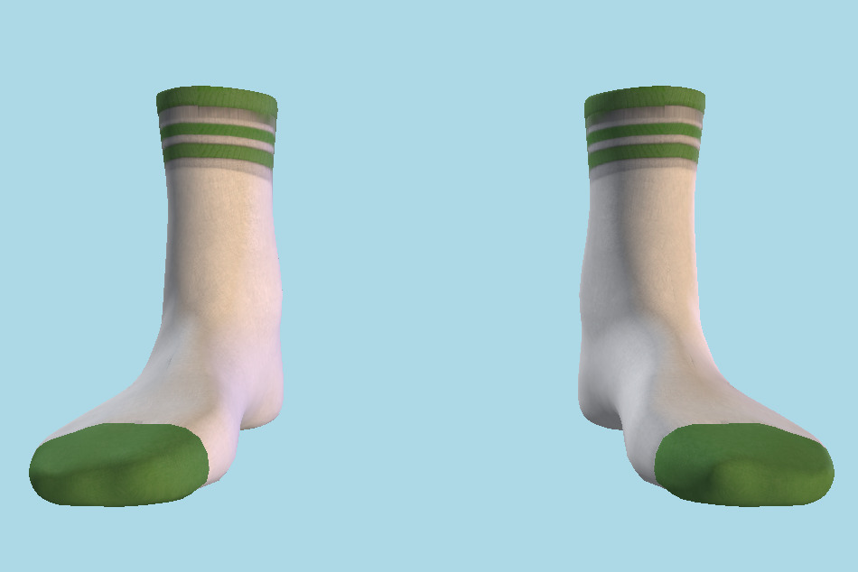 Crew Socks 3d model