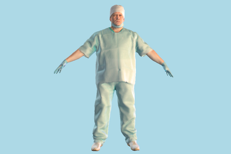 Surgical Doctor Male 146 3d model