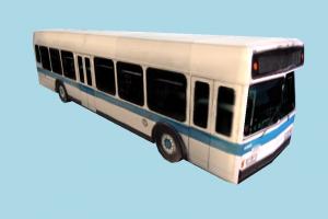 Bus Low-poly bus, van, car, vehicle, truck, carriage, low-poly