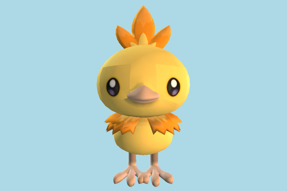 Torchic Pokemon Chick 3d model