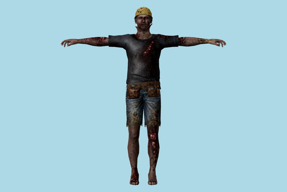 Resident Evil: Chronicles - Op.Javier Zombies 3d model