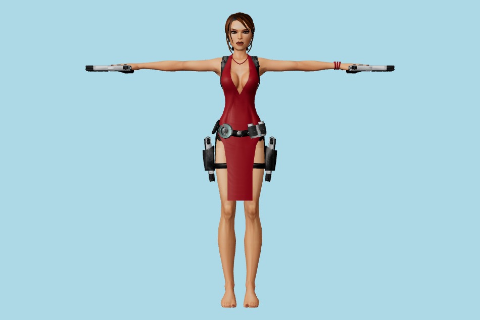 Tomb Raider 7: Lara Croft Ripped Dress 3d model