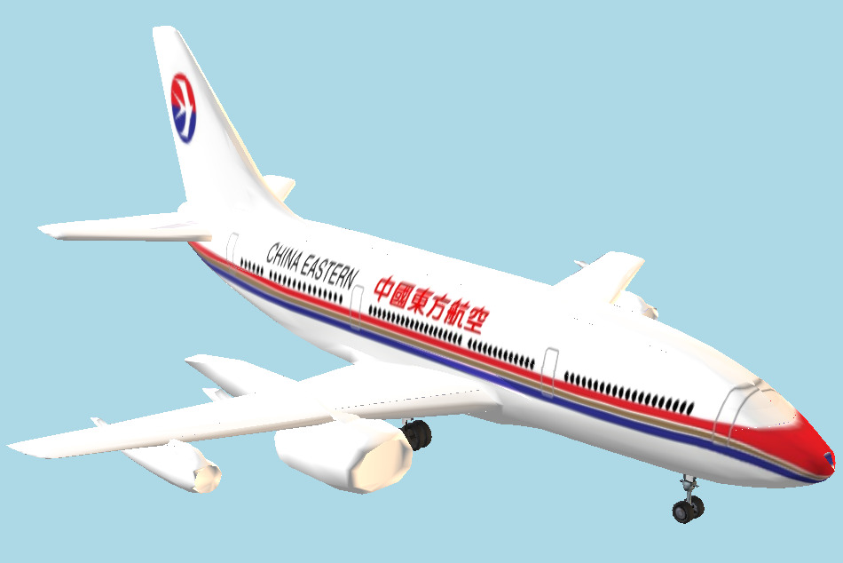 China Eastern Airlines Airbus A320 3d model