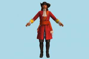 Pirate pirate, man, male, people, human, character, cartoon, lowpoly