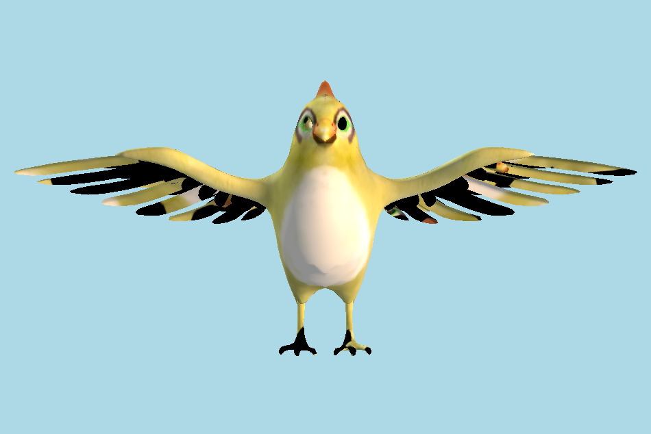 Ganymede Overwatch Bastion Bird 3d model