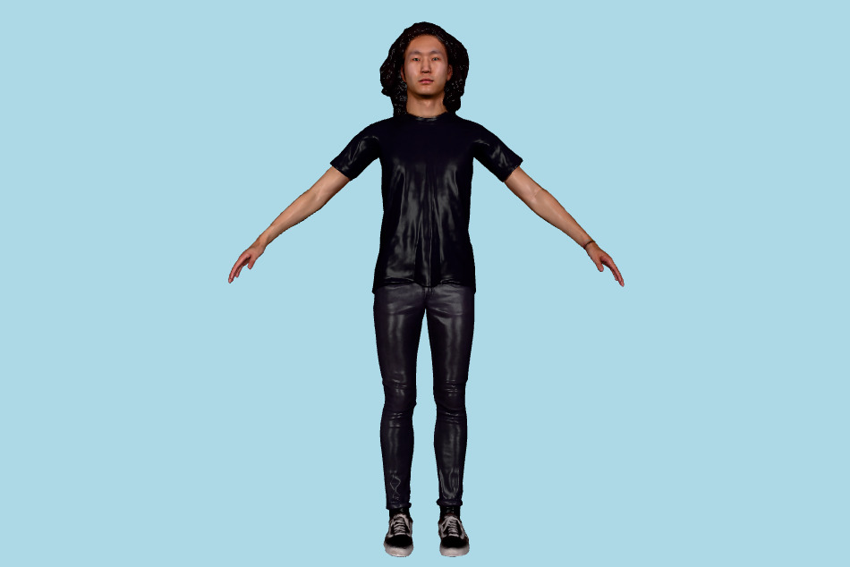 Sam Casual Male 3d model