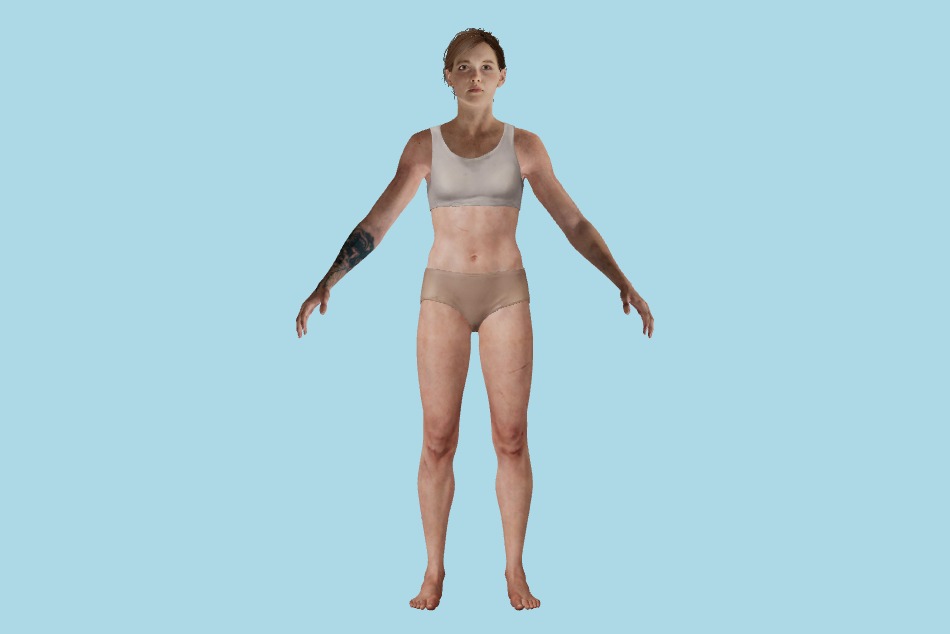 TLOU2 Ellie 3d model