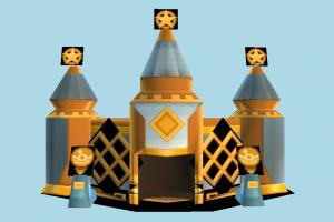 Palace Lowpoly palace, mansion, castle, house, building, lowpoly, structure