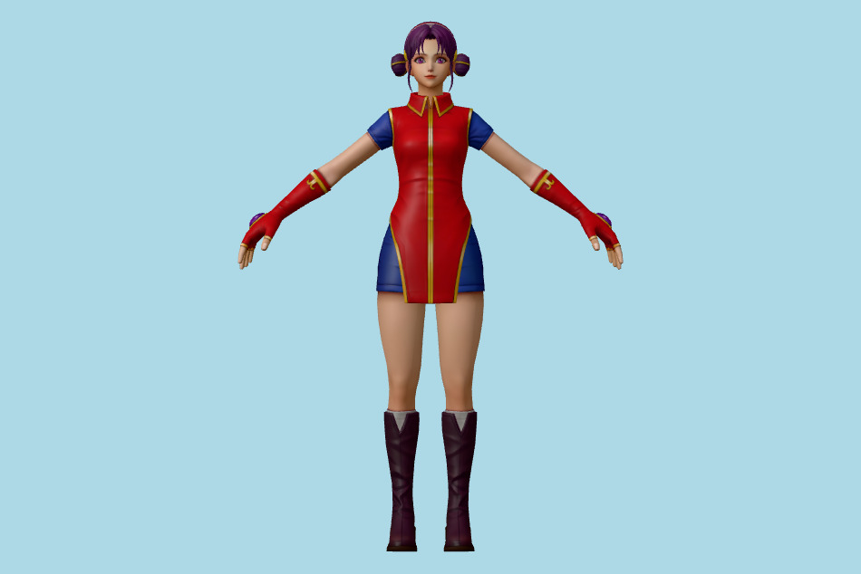 King of Fighters: All Star - KOF Athena (2000) 3d model
