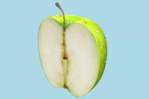 Green Apple Half Green-Apple-Half