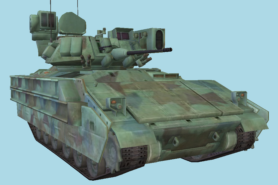 United Defense M2 Bradley Statesman IFV Tank 3d model