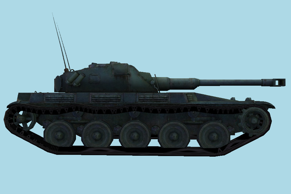ELC-AM Military Tank 3d model